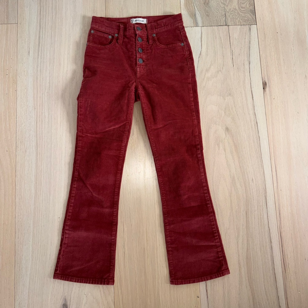 Madewell Cali Demi-Boot Jeans Corduroy Edition Size 23